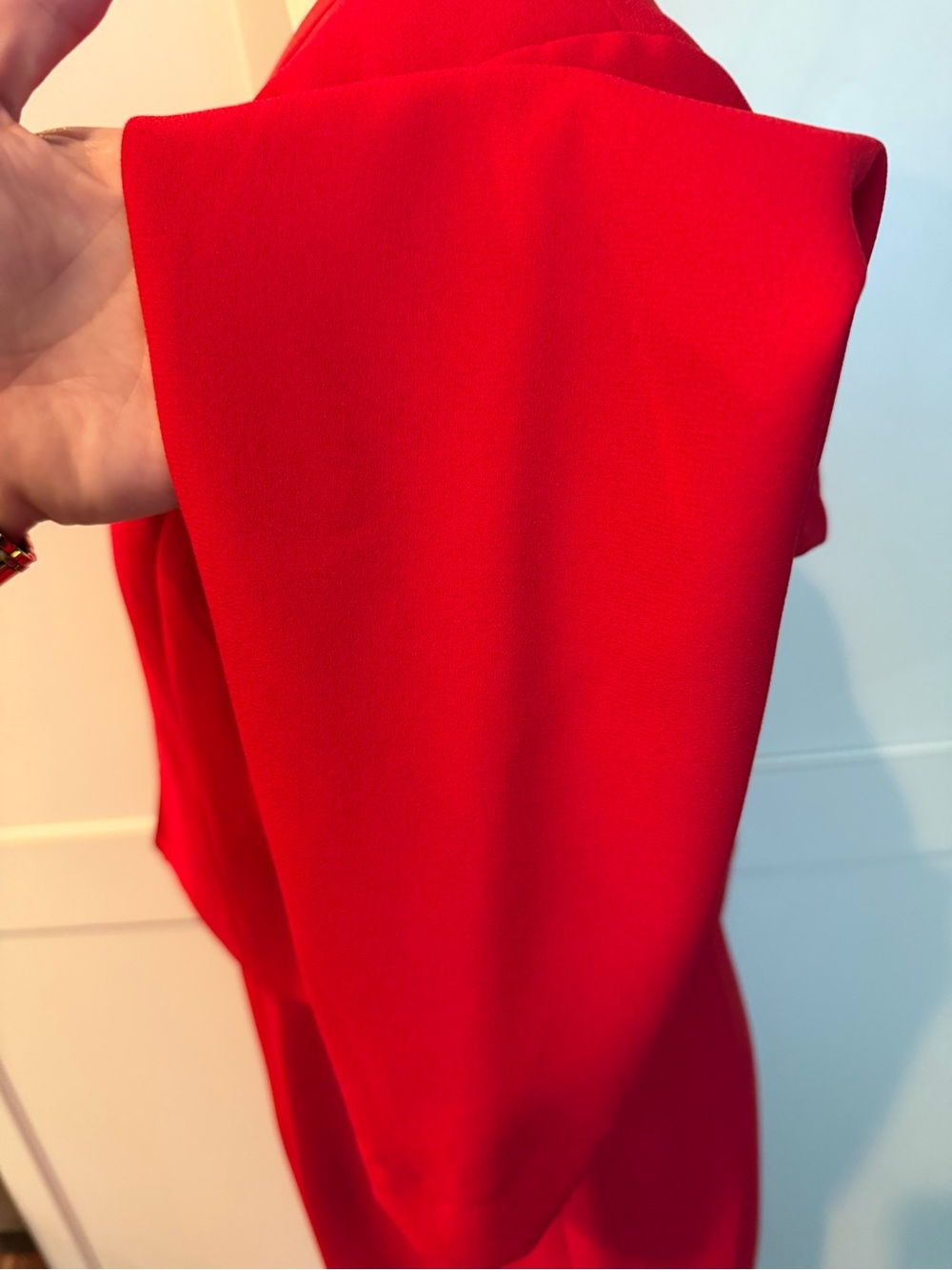 Vintage 90s Elegant Red Women's Dress with Jacket and purse - Picture 6 of 12